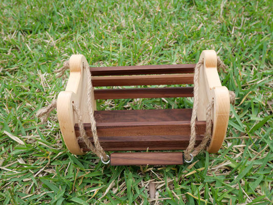 Rustikales Bauernhaus Küchenspeicherkorb mit individuellem Logo Druck Holzeierkorb