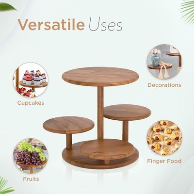 4 Stufe Holzkeks Turm Stand hält 50 Cupcakes für die Party Hochzeit Geburtstag Dessert