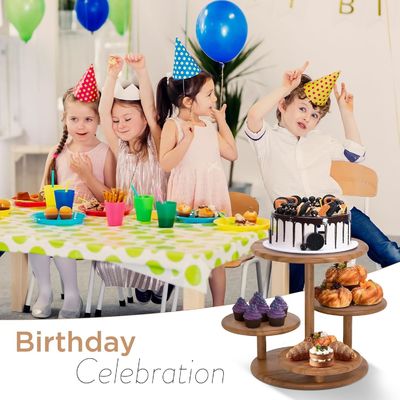 4 Stufe Holzkeks Turm Stand hält 50 Cupcakes für die Party Hochzeit Geburtstag Dessert