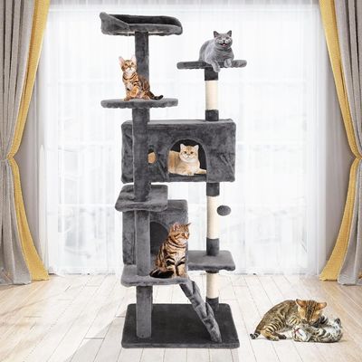 70 &quot;Höher Katzen Turm Kletterer Leiter Spielhaus mit Holzmaterial und personalisiertes Logo