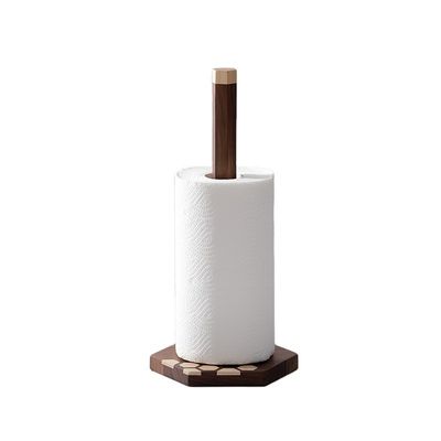 Logo Anpassung Logo Akzeptabel Lackiertes Holz Toilettenpapierhalter für Bad