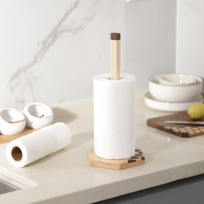 Logo Anpassung Logo Akzeptabel Lackiertes Holz Toilettenpapierhalter für Bad