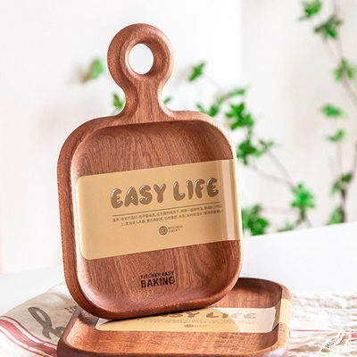 Holzbrot-Pizza-Tray-Set mit 2 individuellen Größen und Laser-Gravurdruck für die Küche