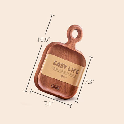 Holzbrot-Pizza-Tray-Set mit 2 individuellen Größen und Laser-Gravurdruck für die Küche