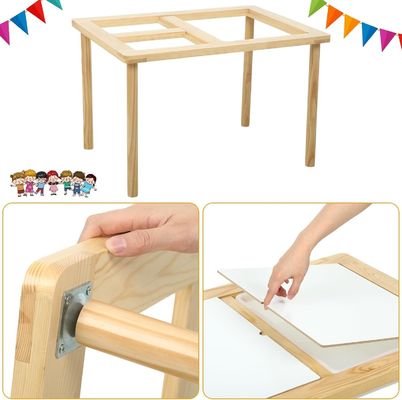 Holztisch mit 3 Behältern für Kleinkinder