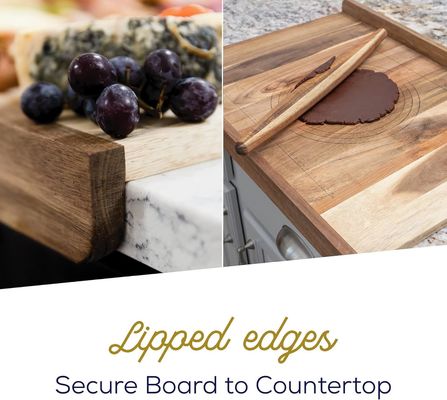 Mehrzweckbrot-Schnittbrett aus Holz mit Lippen- und Lasergravurdruck