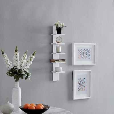 5 Stufe 5.1 X 6 X 30 Weiß vertikale Spalte Regal schwimmende Lagerung Allgemeine Wohnmöbel