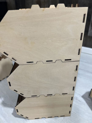 Holz-Desktop-Organisator-Lagerbehälter mit modernem Design und Bürobedarfslager