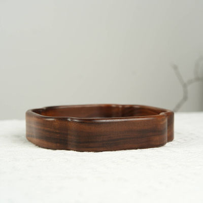 Customized Nussbox Traubenplatte Servierende Tabelle für Südamerikanische Walnuss verbrannte Druck