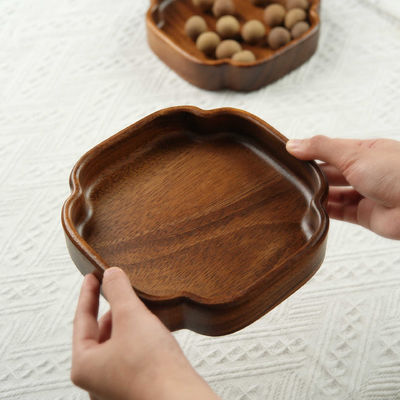 Customized Nussbox Traubenplatte Servierende Tabelle für Südamerikanische Walnuss verbrannte Druck