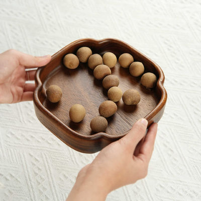 Customized Nussbox Traubenplatte Servierende Tabelle für Südamerikanische Walnuss verbrannte Druck