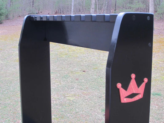 Schwarz gefertigtes Holzboden oder Wandregal Ideal für Rare Scotty Cameron Golfclubs Display