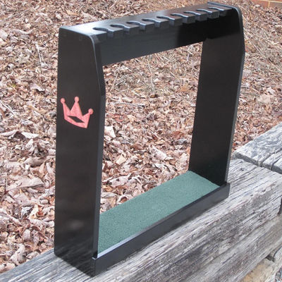 Schwarz gefertigtes Holzboden oder Wandregal Ideal für Rare Scotty Cameron Golfclubs Display