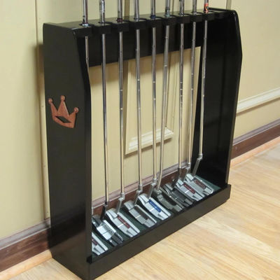 Schwarz gefertigtes Holzboden oder Wandregal Ideal für Rare Scotty Cameron Golfclubs Display