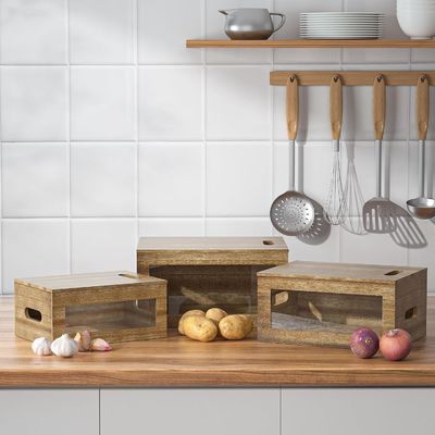 Halten Sie Ihre Küche sauber und ordentlich mit diesem Acryltransparenten Knoblauchbehälter