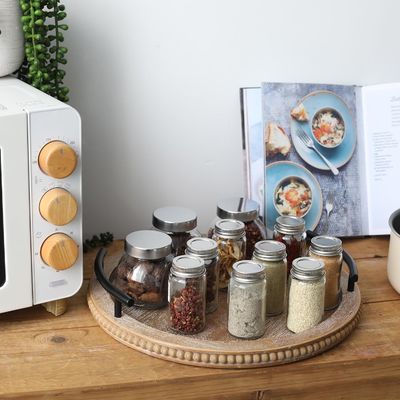 Home Restaurant Bar Hotel Hochzeit Holz einfache Farbe Servieren Tablett mit Griff Dekorativ