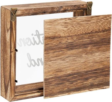 Wettbewerbsfähige Brannte Art Holz Urlaubsfonds Box für Umweltschutz Sparschweinchenbank