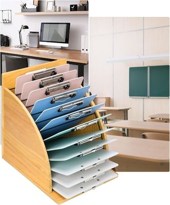 Multifunktionaler Holzschreibtisch-Organisator für Klassenzimmer und Büro