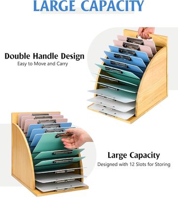 Multifunktionaler Holzschreibtisch-Organisator für Klassenzimmer und Büro