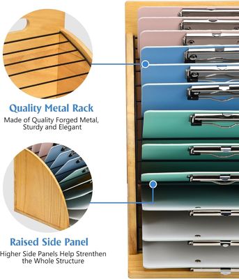 Multifunktionaler Holzschreibtisch-Organisator für Klassenzimmer und Büro