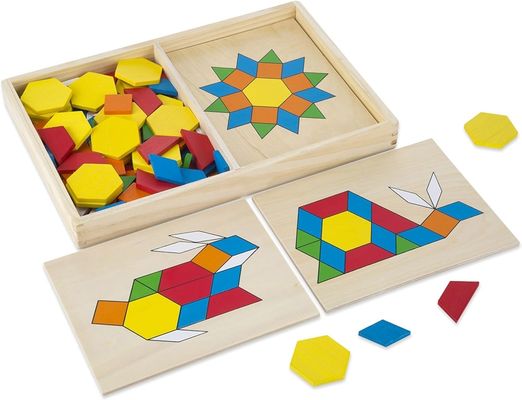 ISO9001 2008 FSCI BSCI zertifizierte Bausteine aus Holz Regenbogen für die Frühbildung