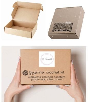 Kleingrößen Häkel für den Anfertigen von Pullover-Geschenkpaketen und bunten Spitzengarnen