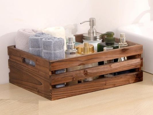 Heimdekoration Maßgeschneiderter Satz von 3 Holzkistenpaletten mit bemalten Techniken