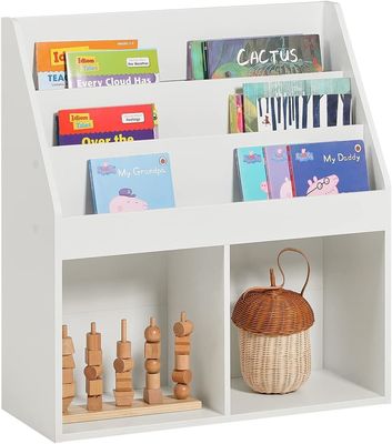 Schnitzerei aus Holz Bücherregal Bücherregal Aufbewahrung Display Regal Organisator für Kinder Kinder