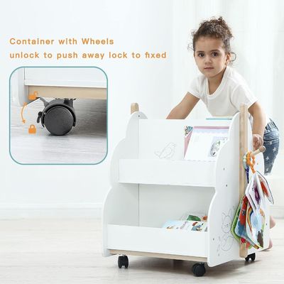 Funktionales Design Multifunktionsbuchregal aus Holz für Kinderbücher