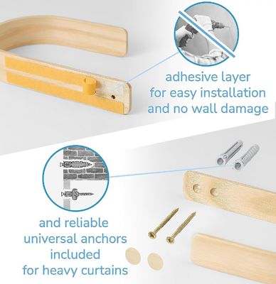 Holzvorhänge Set von 2 modernen Bauernhaus-Design für den Jahrestag Anlass