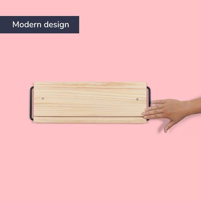 Wandmontierte Holzmoderne schlanke und kleine Schuhlagerlösung für Schuhe in der Küche