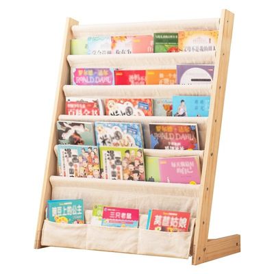6 Stufe Kinder-Buchregal für Schlafzimmer Produktregal Holz Buchlagerregal Anzeige