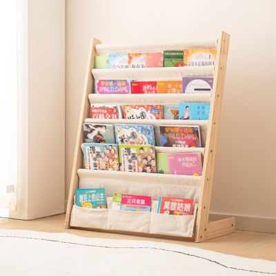 6 Stufe Kinder-Buchregal für Schlafzimmer Produktregal Holz Buchlagerregal Anzeige