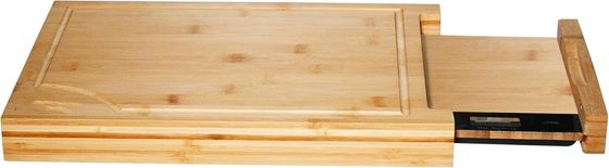 Profi-Bamboo-Schnittbrett mit Skala- und Quadratschnittblöcken