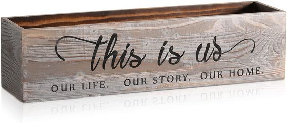 Holzrechteckige Pflanzenbox für rustikale Mittelstücke