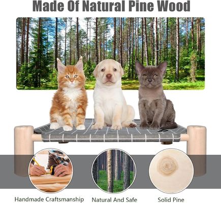 Holz hochgebautes Hunde- und Katzenbett und Katzenhängerbett verbessert den Komfort und die Gesundheit Ihres Haustieres
