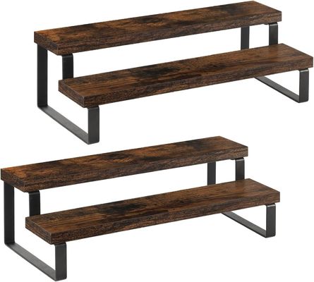 Holz-Wäsche-Regal-Organisator für Hausgeschäfte für rustikale Anzeige