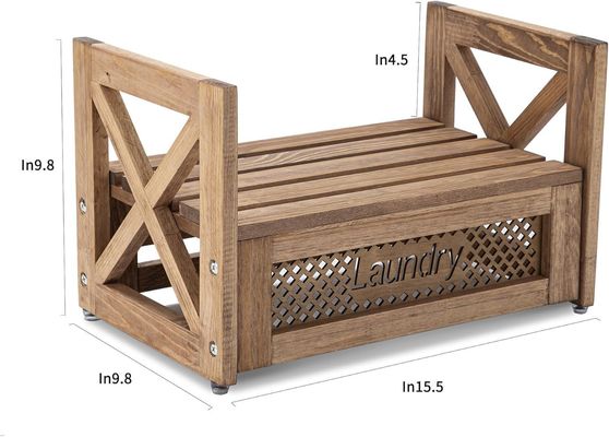 Holz-Wäsche-Organisator Dauerhalter Stand für Waschmittel Weichmacher erhöht den Charme des Bauernhauses