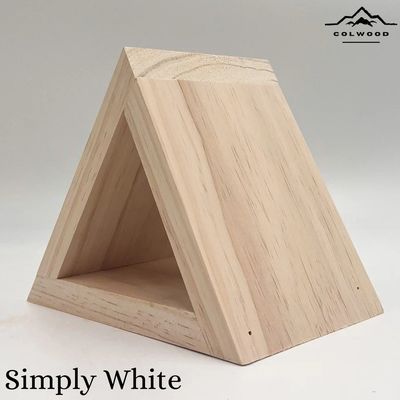 Holz-Buchträger für Aufkleber