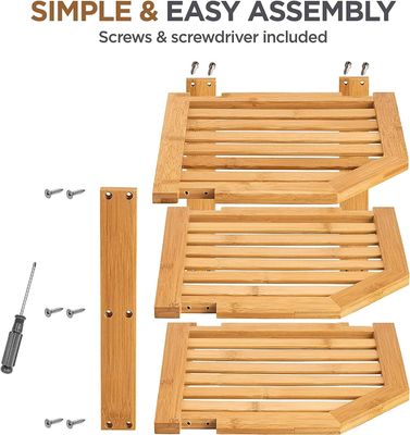 Holz-Küchenplattenregal-Organisator für Schränke Platz sparen Holz-Eck-Organisator