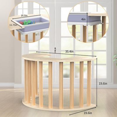 Speicherplatz Holzspielzeug Kletterbogen für sensorische Tisch- und Lagerrackhalter