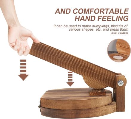 10 Zoll Acacia Holz Tortilla Pressemacher für hausgemachte mexikanische Tortillera garantiert