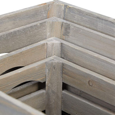 Anpassungskapazität Vintage-Holzkisten für Heimdekoration Volkskunst Stil
