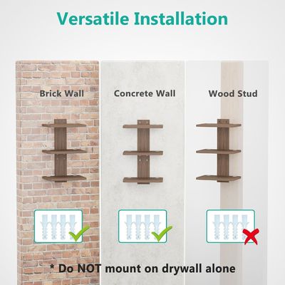 Individuell gefertigtes Schwebendes Fernsehregal für DVD-Player Kabelboxen Router Spielekonsolen