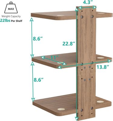 Individuell gefertigtes Schwebendes Fernsehregal für DVD-Player Kabelboxen Router Spielekonsolen