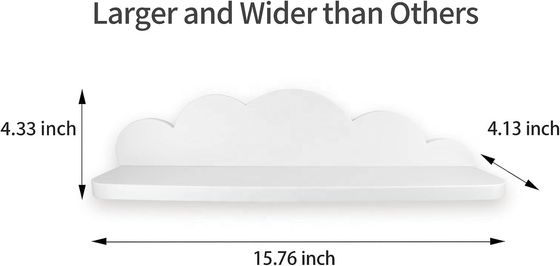 Wohnzimmer Möbel Holz gehängtes Regal für Kinderzimmer Wanddekor Süße weiße Wolke