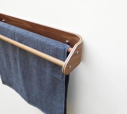 Holz-Doppelthandtuchstäbe Wandmontiertes Badhandtuchregal zum Halten von Küchengeräten