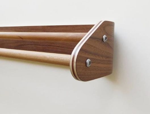 Holz-Doppelthandtuchstäbe Wandmontiertes Badhandtuchregal zum Halten von Küchengeräten