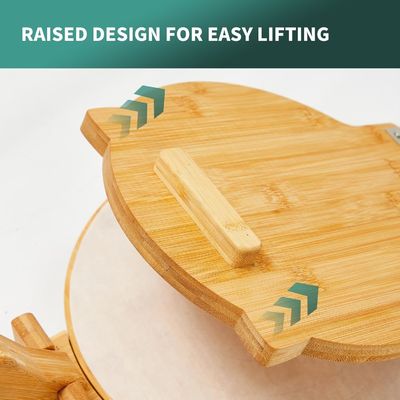 10 Zoll Durchmesser Bambus Tortilla Press Maker für hausgemachte mexikanische Tortillas angepasst