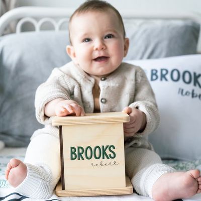 Holz persönliche Münzenbank für Kinder OEM ODM Akzeptiert Umweltfreundliches Bambusmaterial